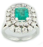 Ring Woman in Gold Smeraldo 1.00 Ct 1823-16